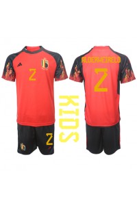 Fotbalové Dres Belgie Toby Alderweireld #2 Dětské Domácí Oblečení MS 2022 Krátký Rukáv (+ trenýrky)